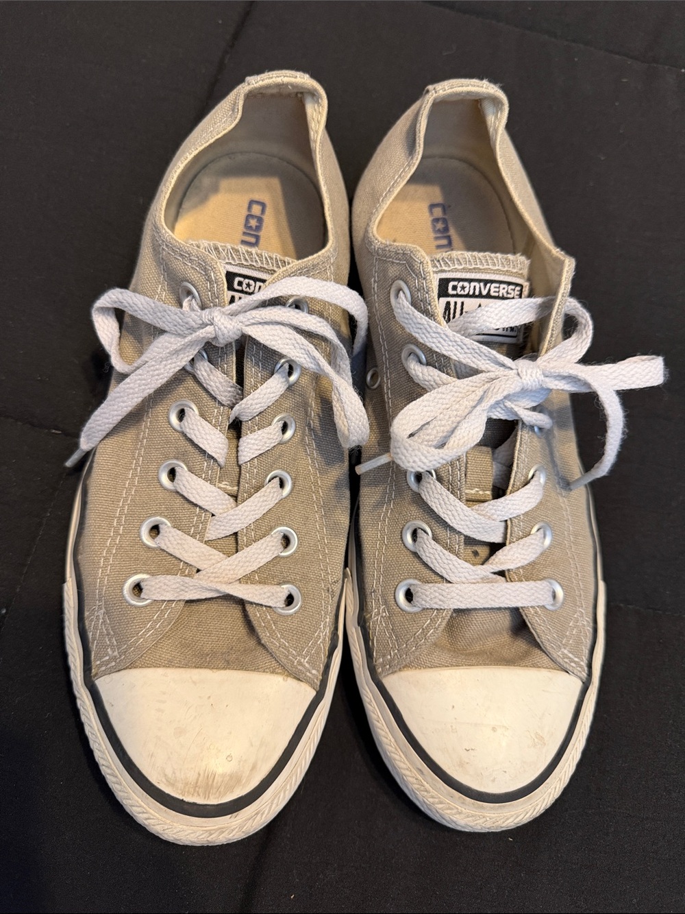 Converse Chuck Taylor All Star Low Top Gray Canvas Sneakers Women’s 9 Men’s 7